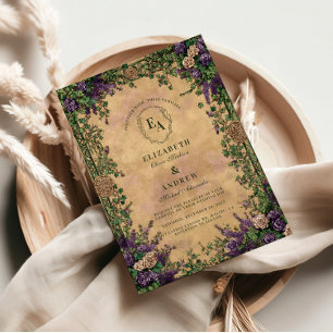 Enchanted Ivy Garden Wedding Invitation