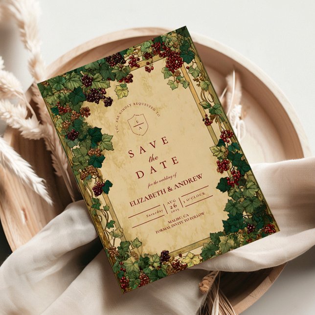 Enchanted Ivy Greenery Wedding Save The Date (Creator Uploaded)