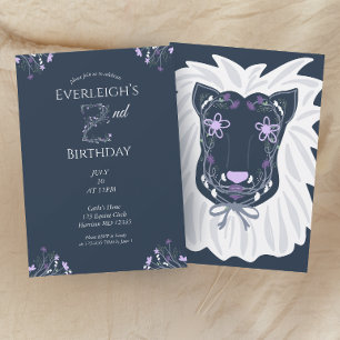Enchanted Jungle Lion Second Birthday Invitation