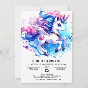Enchanted Kids Horse Birthday Invitation