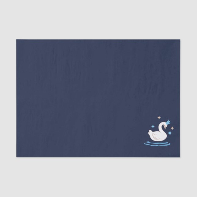 Enchanted Lake - Graceful Swan Tissue Paper (Front)
