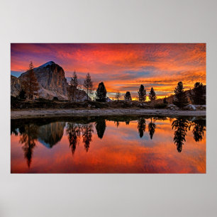 Enchanted Lake Sunset Poster