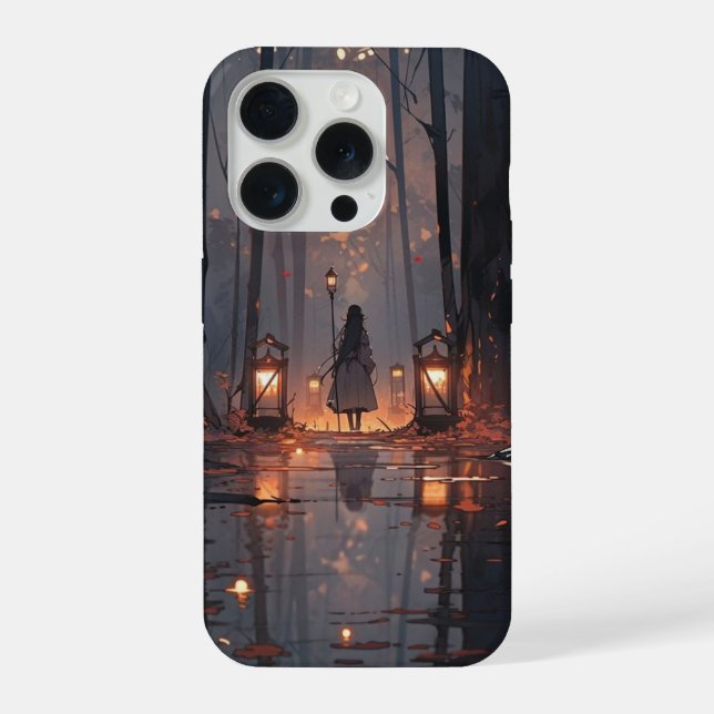 Enchanted Lantern Walk  iPhone Case (Back)