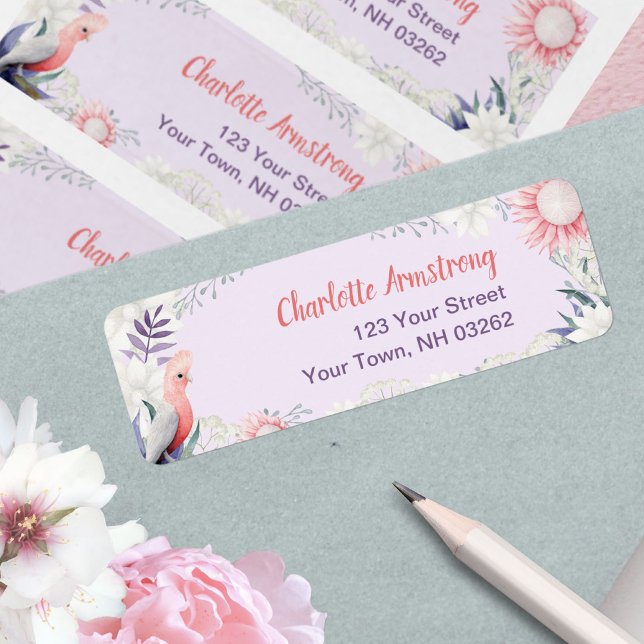 Enchanted Lavender Baby Shower Return Address Label (Enchanted Lavender Baby Shower Return Address Label ©Susanne Sachers - Sunny Mind 🌞)