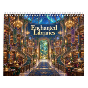 Enchanted Libraries Fantasy Book Lover Calendar