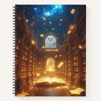 Enchanted Library Spiral Notebook