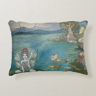 "Enchanted Lily Pond" Accent Pillow