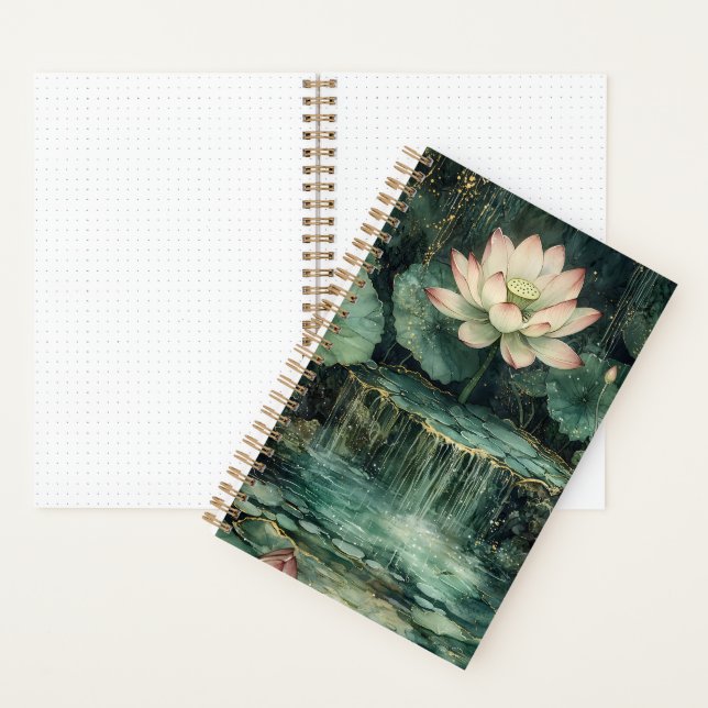 Enchanted Lotus Fountain Bullet Notebook (Inside)