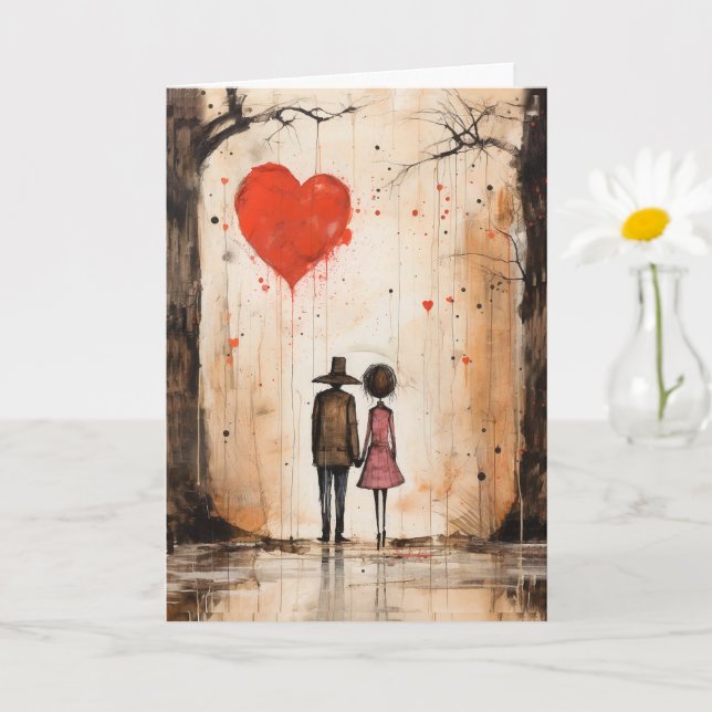 Enchanted Love Stroll Valentine's Day Card (Small Plant)