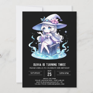 Enchanted Magic Wizard Birthday Invitation