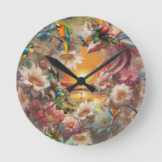 Enchanted Magical Fantasy Creations  Round Clock