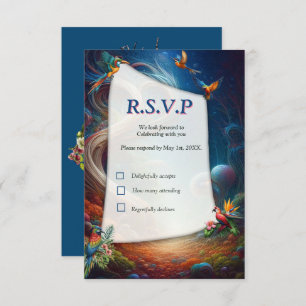 Enchanted Magical Fantasy Creations  RSVP Card