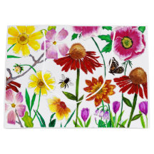Enchanted Meadow Watercolor Floral Gift Bag