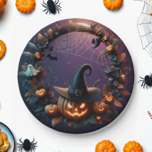 Enchanted Melody of Spooks Paper Plate