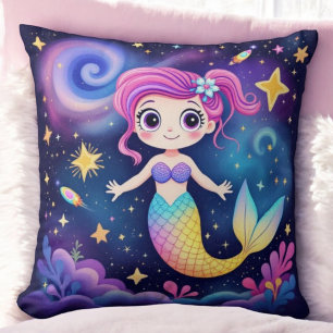 Enchanted Mermaid Star - toma stor Cushion