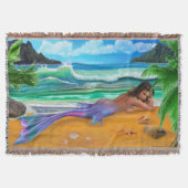 Enchanted Mermaid Throw Blanket (Front)