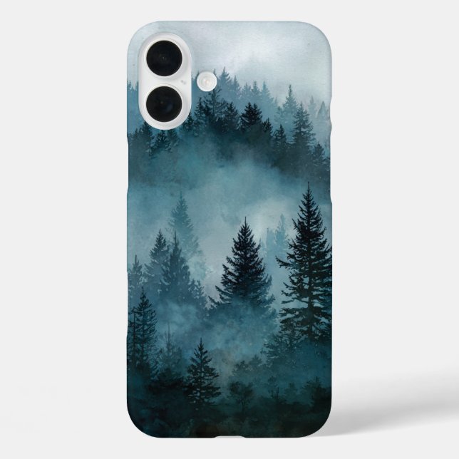 Enchanted Midnight Blue Forest  Case-Mate iPhone Case (Back)