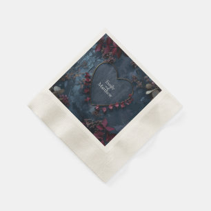 Enchanted Midnight Garden Wedding Napkin