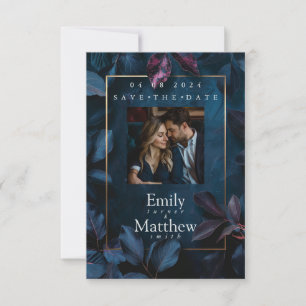 Enchanted Midnight Garden Wedding Save The Date