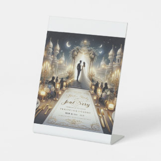 "Enchanted Moments: A Night to Remember" Pedestal Sign
