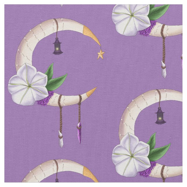 Enchanted Moon Fabric (Close Up)