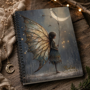 Enchanted Moonlit Woodland Fairy Personalised Notebook
