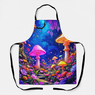 Enchanted Mushroom Forest Apron