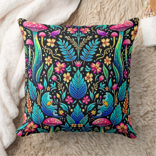 Enchanted Mushroom Forest Dream Cushion