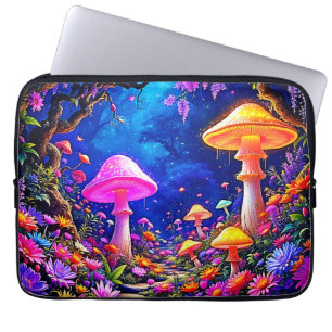 Enchanted Mushroom Forest Laptop Sleeve