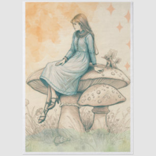 Enchanted Mushroom Muse Decopauge Tissue Paper