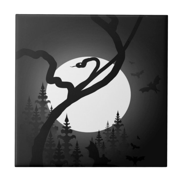 Enchanted Night Ceramic Tile (Front)