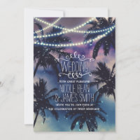 Enchanted Night Sky Evening Beach Lights Wedding