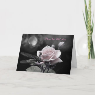 enchanted nights pink, Please Get Well Soon Card