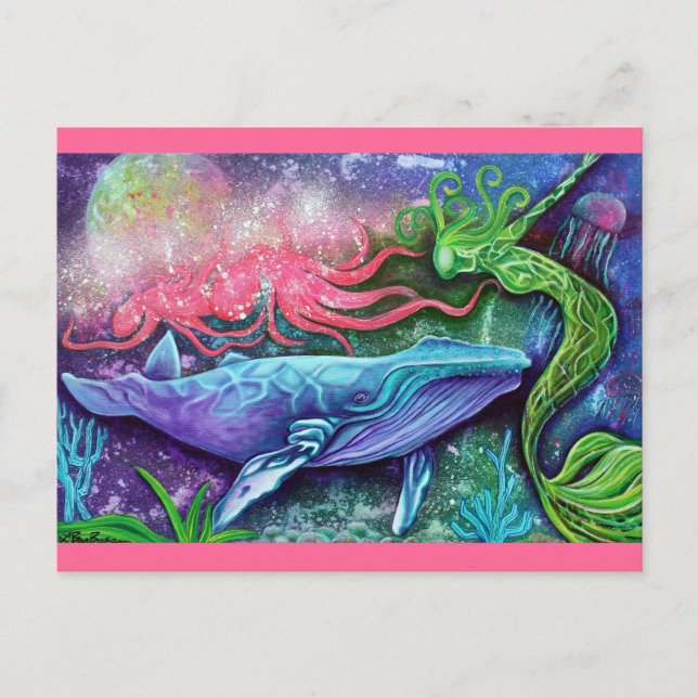 Enchanted Ocean Art Postcard (Front)