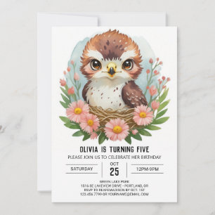 Enchanted Online Bird Birthday Invitation