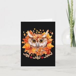 Enchanted Owl Forest Spirit Wise Wild And Weird Card