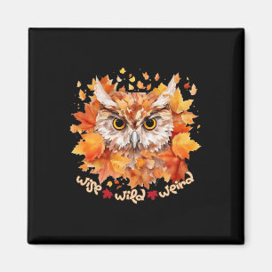 Enchanted Owl Forest Spirit Wise Wild And Weird  Magnet