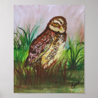 Enchanted Owl Watercolor Art