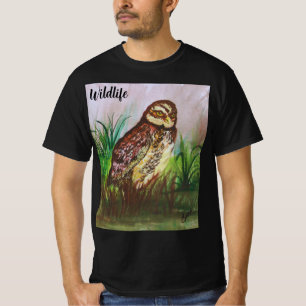 Enchanted Owl Watercolor Art T-Shirt