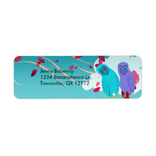 Enchanted Owls Return Address Labels