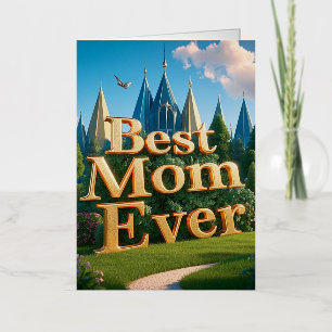 Enchanted Palace Grounds Foil Greeting Card