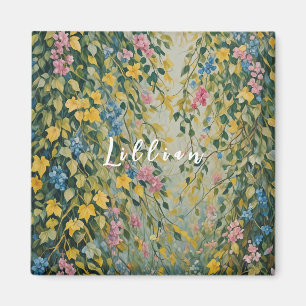 Enchanted Passage: Pastel Secret Garden Magnet