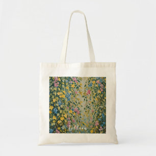 Enchanted Passage: Pastel Secret Garden Tote Bag