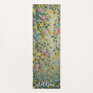 Enchanted Passage: Pastel Secret Garden Yoga Mat