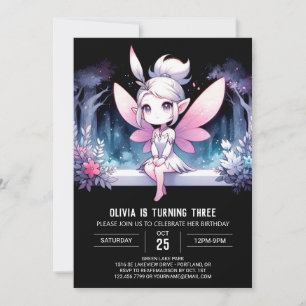 Enchanted Pastel Fairy Birthday Invitation