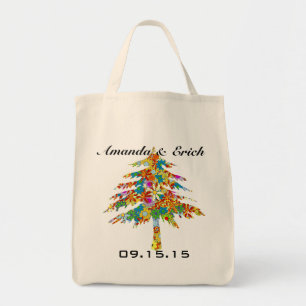 Enchanted Pine Tree Forest Wedding Tote Bag