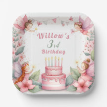 Enchanted Pink Fairy garden - Birthday