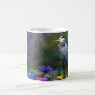 Enchanted Pond Water Lily Nature Watercolor Coffee Mug