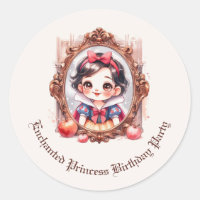 Enchanted Princess Birthday Invitation Snow WhitE