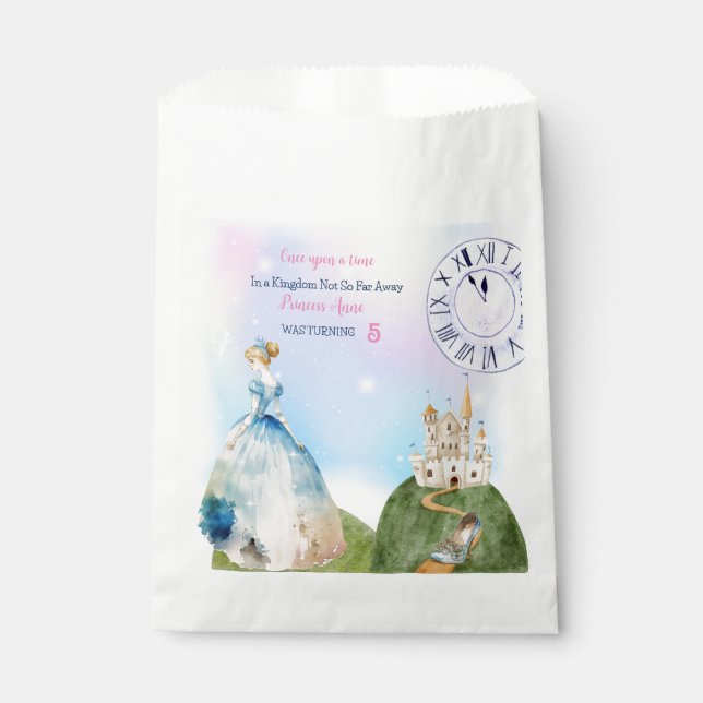 Enchanted Princess Birthday Kids  Favour Bag (Front)